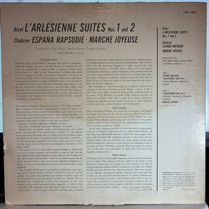 Georges Bizet - L'Arlésienne Suites 1 And 2 / España Rapsodie / Marche Joyeuse (VINYL) | Near Mint (NM or M-) Very Good Plus (VG+)-