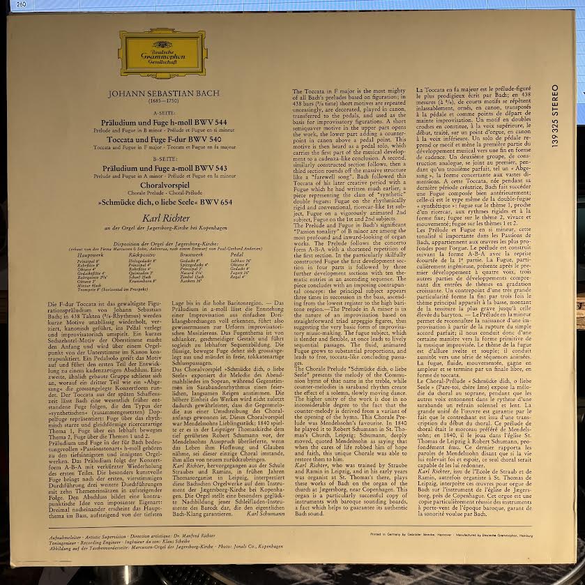 Johann Sebastian Bach - Orgelwerke (Vol. 2) | Near Mint (NM) Near Mint (NM)-