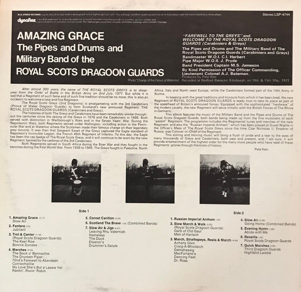 The Pipes And Drums Of The Royal Scots Dragoon Gua - Amazing Grace | Near Mint (NM) Excellent (EX)-
