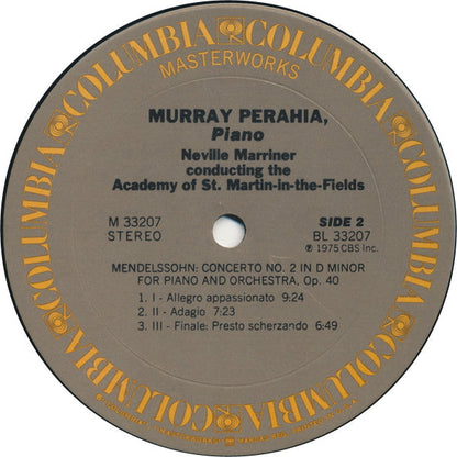 Murray Perahia - Piano Concertos (No. 1 In G Minor, Op. 25 / No. 2 In D Minor, Op. 40) | Near Mint (NM) Excellent (EX)-