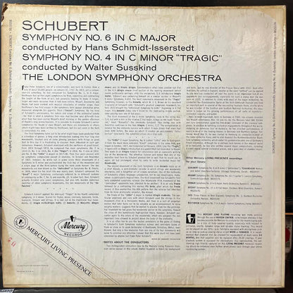 Walter Susskind - Schubert: Symphony No. 4 & 6 (VINYL) | Near Mint (NM or M-) Very Good Plus (VG+)-