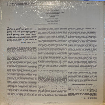 Johann Sebastian Bach - Cantatas No. 56: Ich Will Den Kreuzstab Gerne Tragen / No. 82: Ich Habe Genug | Near Mint (NM) Near Mint (NM)-