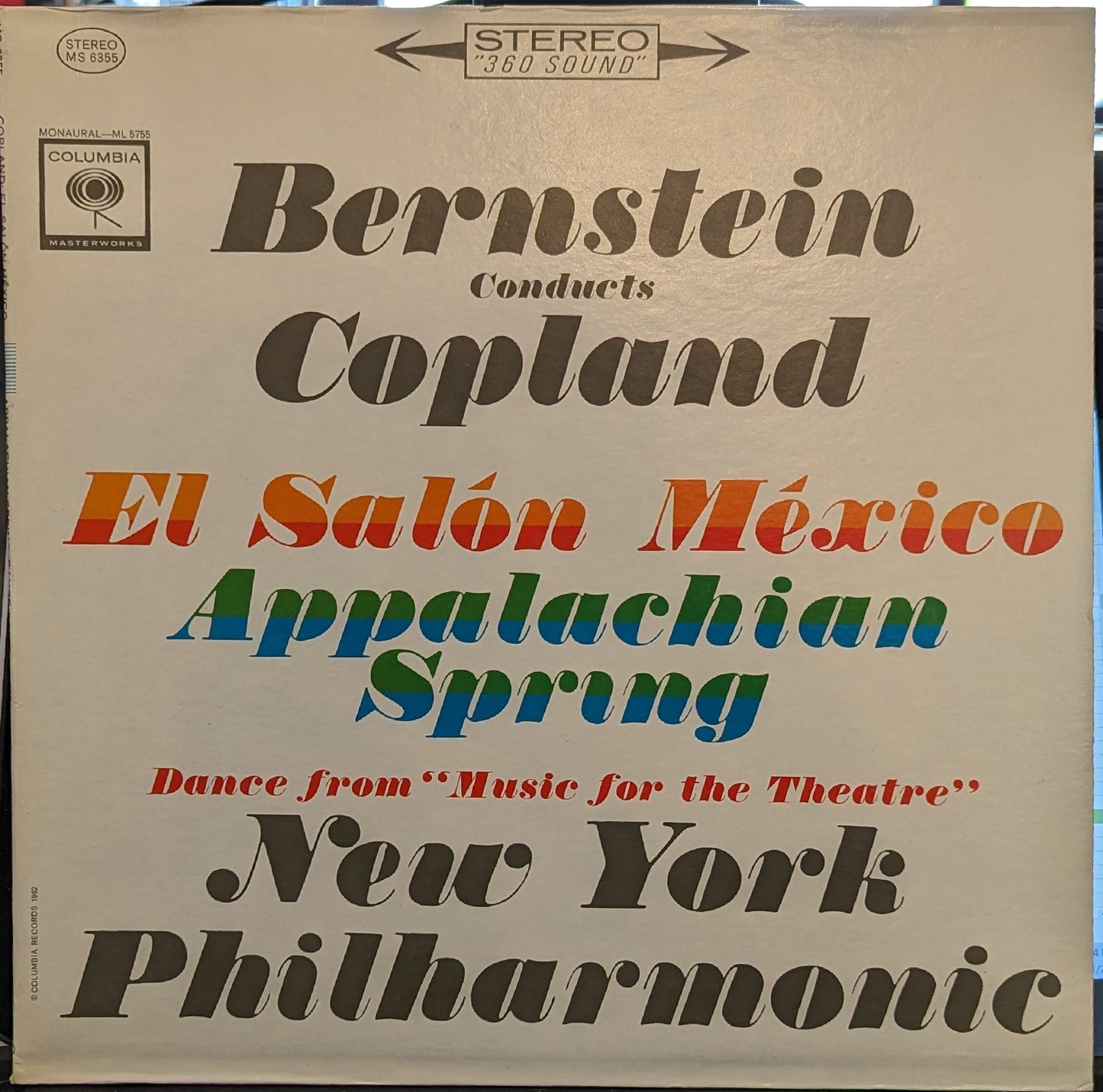 Leonard Bernstein - El Salón México / Appalachian Spring / Dance From "Music For The Theatre" *STEREO* | Near Mint (NM) Near Mint (NM)-