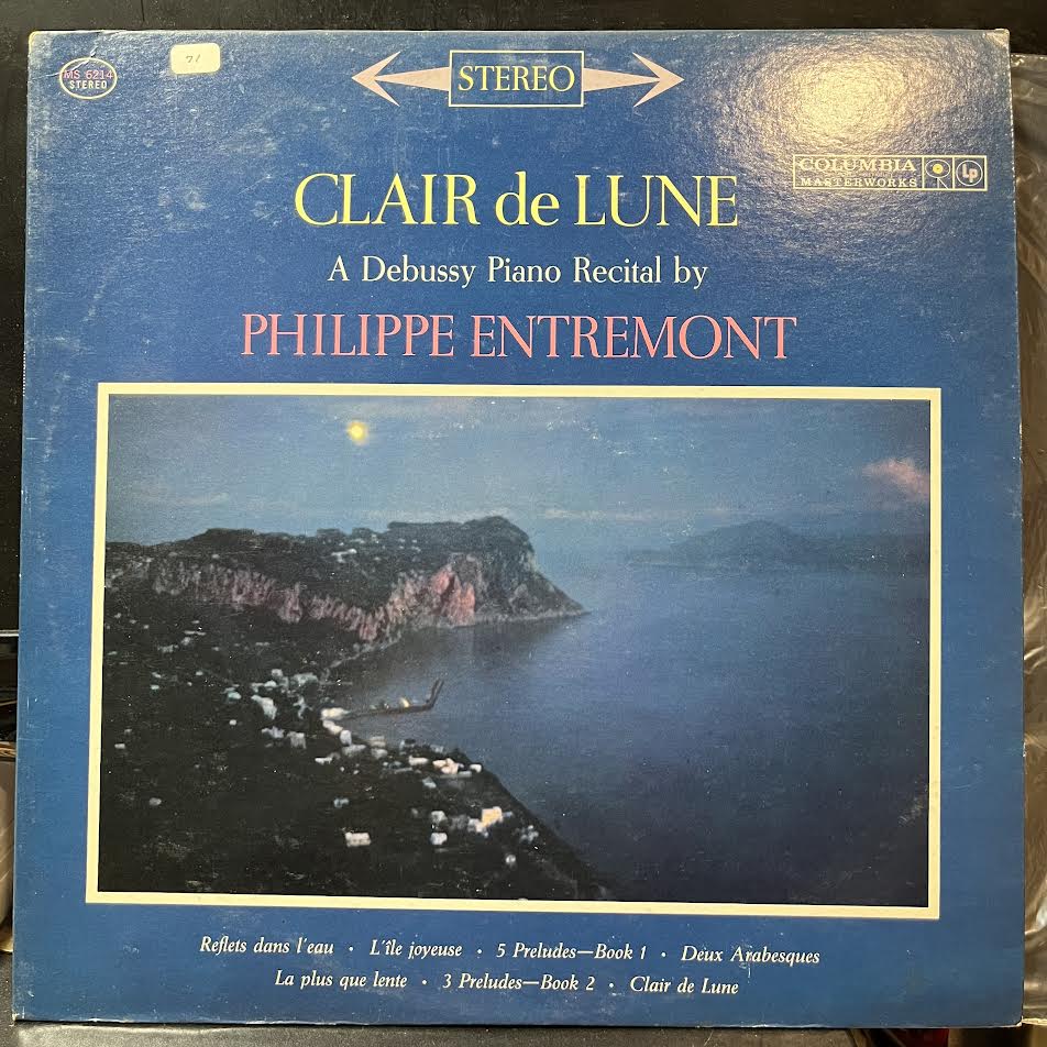 Claude Debussy - Clair De Lune (A Debussy Piano Recital By Philippe Entremont) (VINYL) | Near Mint (NM) Excellent+ (EX+)-