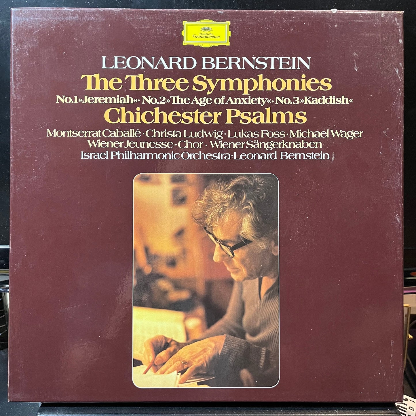 Leonard Bernstein - The Three Symphonies - Chichester Psalms (3xVINYL BOX) | Near Mint (NM) Excellent+ (EX+)-