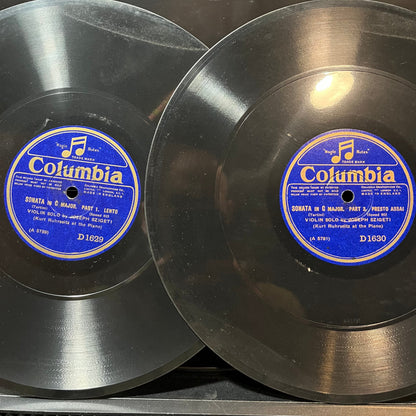 Joseph Szigeti - SONATA IN G (78RPM 2x10") COLUMBIA D1630 | Near Mint (NM or M-) Generic-