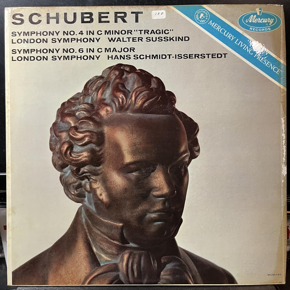 Walter Susskind - Schubert: Symphony No. 4 & 6 (VINYL) | Near Mint (NM or M-) Very Good Plus (VG+)-