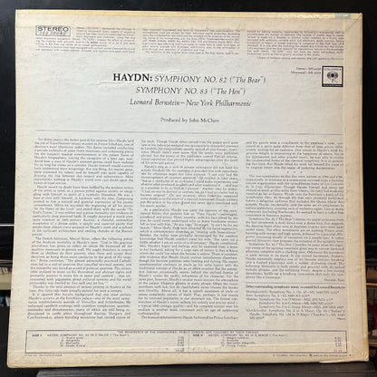Joseph Haydn - Symphony No. 82 "The Bear", Symphony No. 83 "The Hen" (VINYL) | Near Mint (NM) Excellent (EX)-