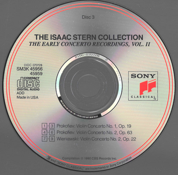 Isaac Stern - The Early Concerto Recordings, Vol. 2 (3xCD) | Near Mint (NM) Near Mint (NM)-