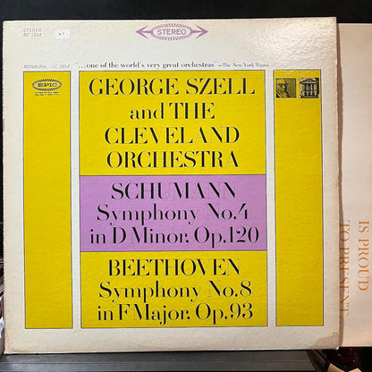 George Szell - Symphony No.4 In D Minor, Op.120 / Symphony No.8 In F Major, Op.93 (VINYL) | Near Mint (NM) Excellent+ (EX+)-