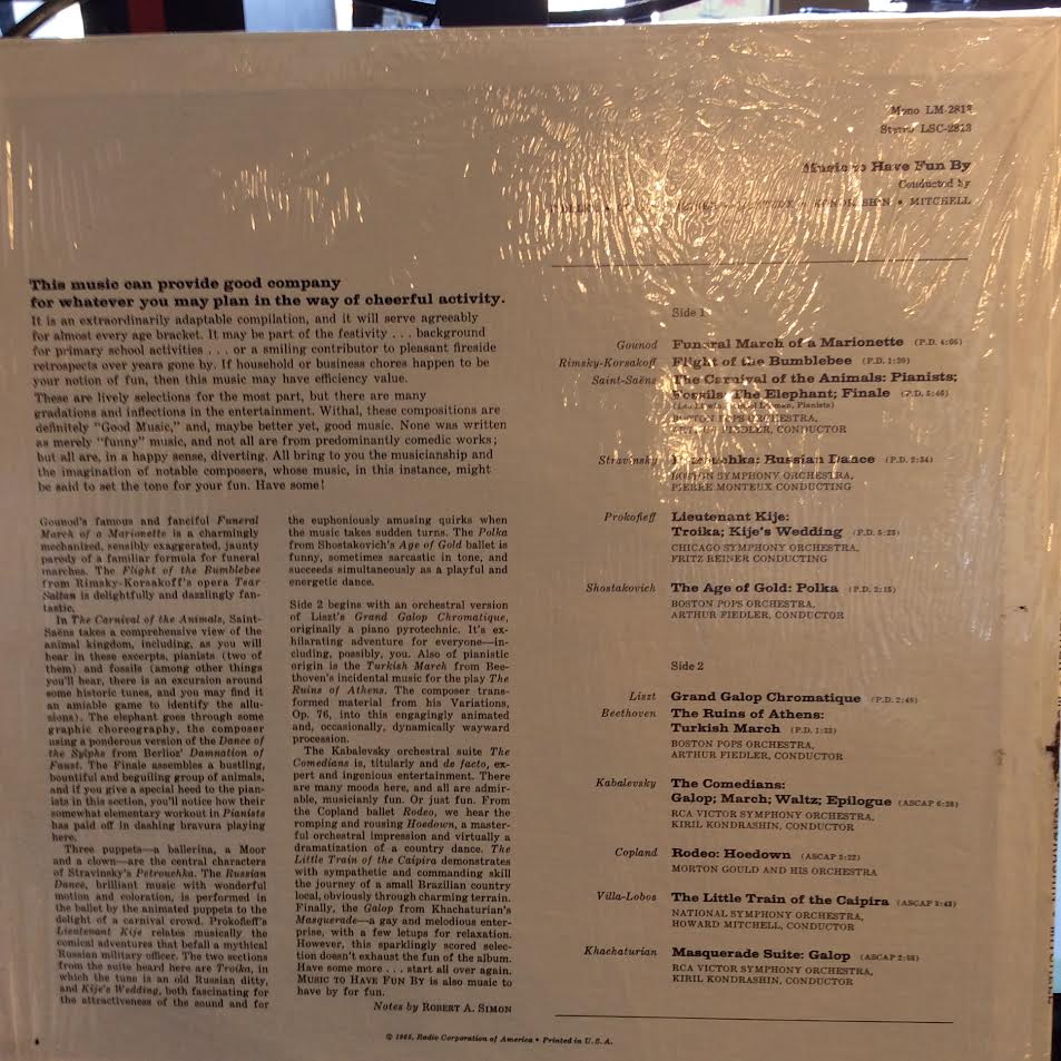 Various - Music To Have Fun By (VINYL) | Near Mint (NM) Near Mint (NM)-