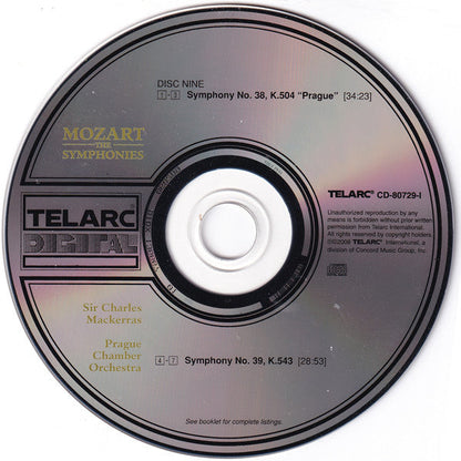 Wolfgang Amadeus Mozart - The Symphonies (10x CD Telarc ‎– CD 80729) | USED Near Mint (NM or M-) Near Mint (NM)-
