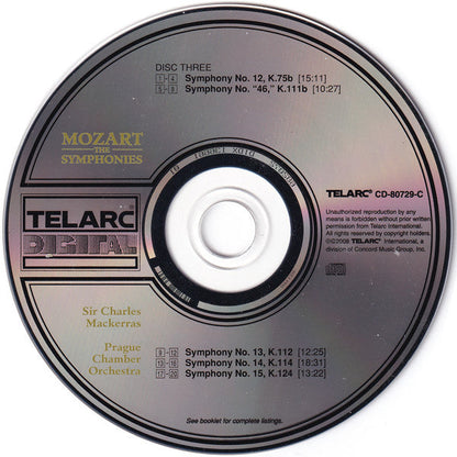 Wolfgang Amadeus Mozart - The Symphonies (10x CD Telarc ‎– CD 80729) | USED Near Mint (NM or M-) Near Mint (NM)-