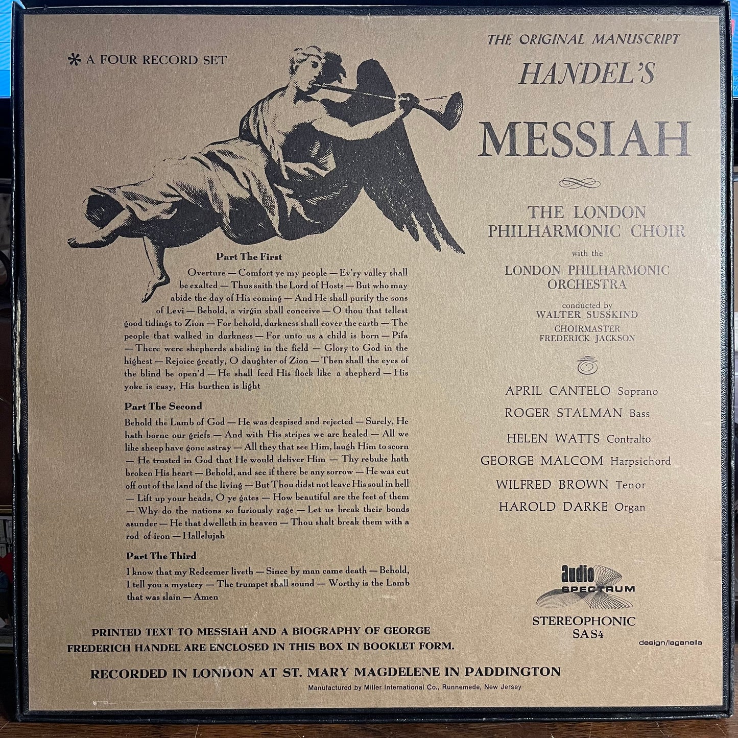 Georg Friedrich Händel - Handel's Messiah (The Original Manuscript) | Near Mint (NM) Near Mint (NM)-