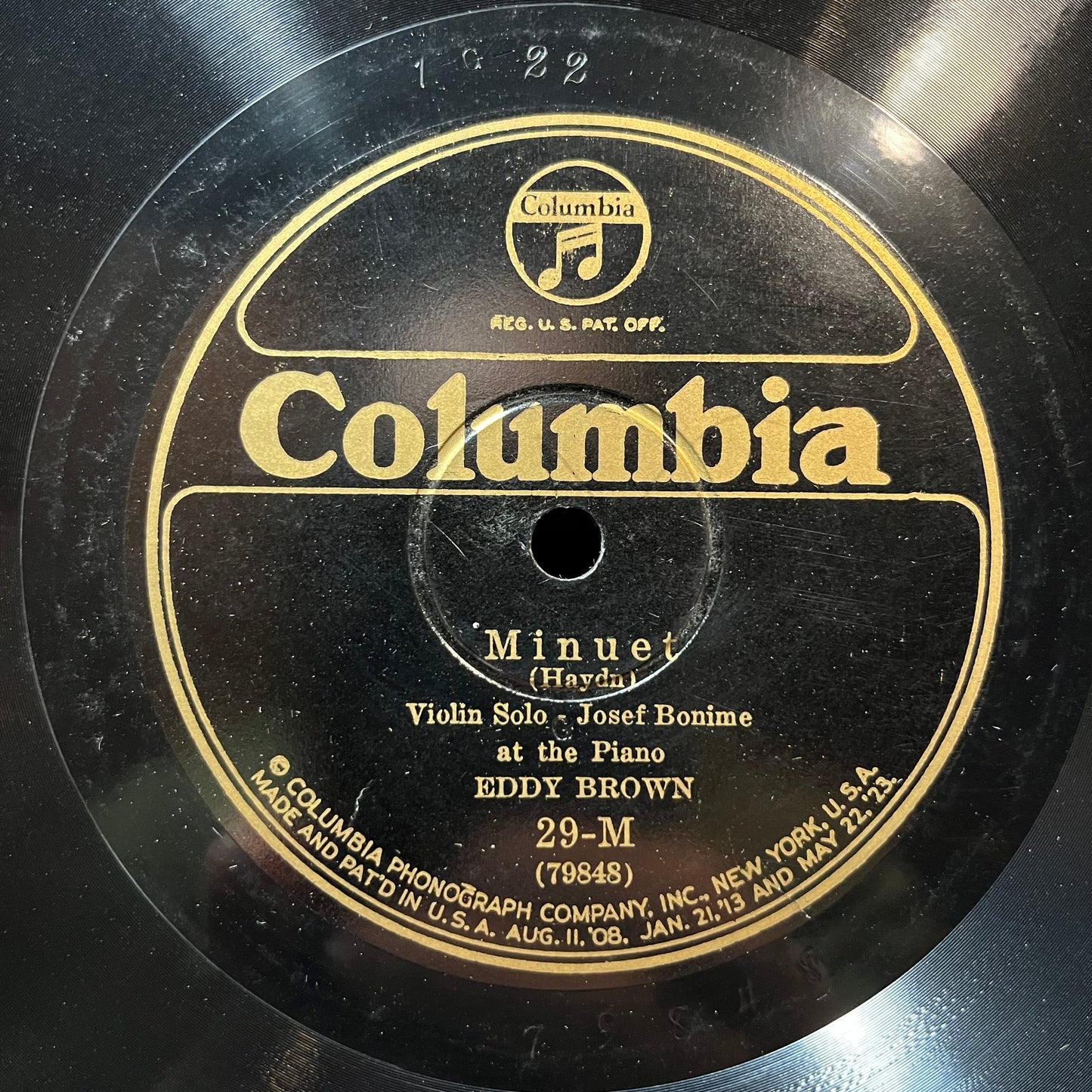 Eddy Brown (2) - MINUET / ROMANCE (78RPM 10") | Near Mint (NM or M-) Generic-