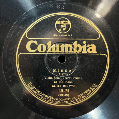 Eddy Brown (2) - MINUET / ROMANCE (78RPM 10") | Near Mint (NM or M-) Generic-