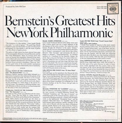 Leonard Bernstein - Bernstein's Greatest *360 SOUND* Hits New York Philharmonic | Near Mint (NM) Very Good Plus (VG+)-