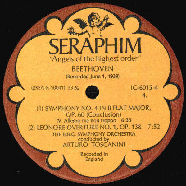 Arturo Toscanini - Beethoven: Symphonies Nos. 1, 4 & 6 ("Pastorale") *BOX* | Near Mint (NM) Excellent (EX)-