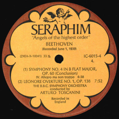 Arturo Toscanini - Beethoven: Symphonies Nos. 1, 4 & 6 ("Pastorale") *BOX* | Near Mint (NM) Excellent (EX)-