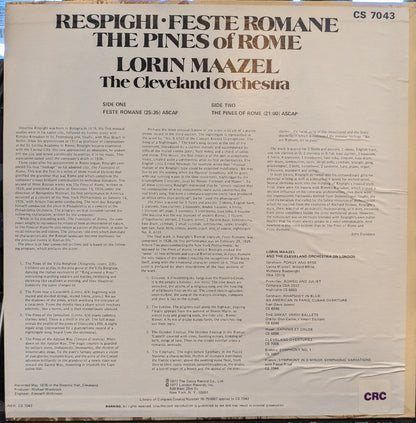 Ottorino Respighi - Feste Romane / The Pines Of Rome | Near Mint (NM) Excellent+ (EX+)-