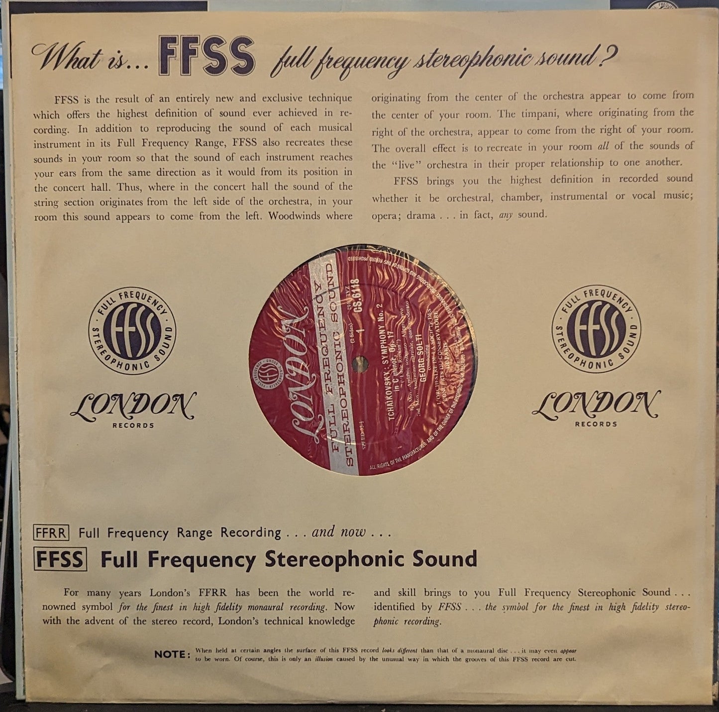 Pyotr Ilyich Tchaikovsky - Symphony No. 2 In C Minor, Opus 17 ("Little Russian") | Near Mint (NM) Near Mint (NM)-