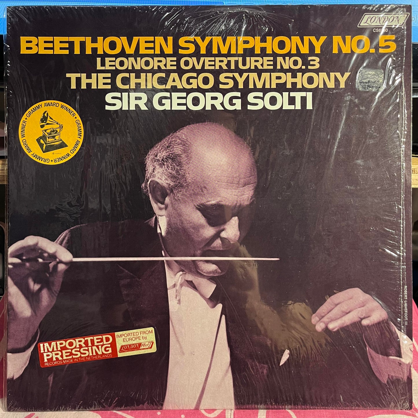 Ludwig van Beethoven - Symphony No. 5 / Leonore Overture No. 3 *SHRINK/IMPORT STICKER* | Near Mint (NM) Near Mint (NM)-
