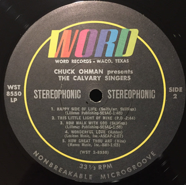 Chuck Ohman - Chuck Ohman Presents The Calvary Singers (VINYL) | Near Mint (NM) Near Mint (NM)-