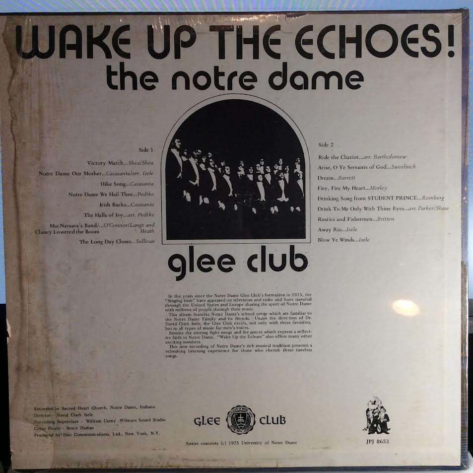 The Notre Dame Glee Club - Wake Up The Echoes! (VINYL) | Near Mint (NM) Near Mint (NM)-