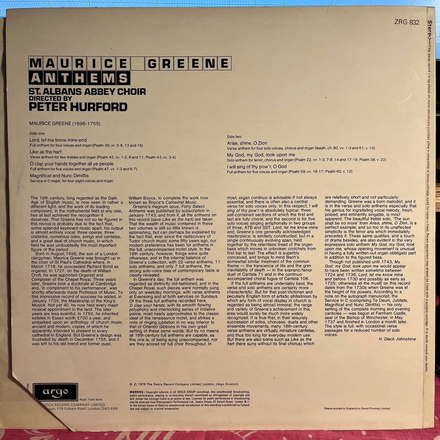 Maurice Greene (2) - Anthems *PROMO* | Near Mint (NM) Near Mint (NM)-