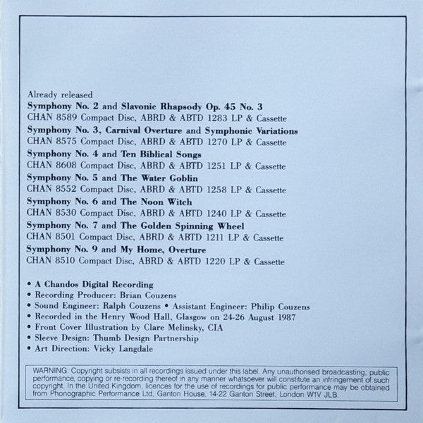 Symphony No. 1 ' The Bells Of Zlonice' - The Hero's Song Symphonic Poem Op. 111 (CD) | Near Mint (NM) Near Mint (NM)-