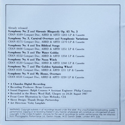 Symphony No. 1 ' The Bells Of Zlonice' - The Hero's Song Symphonic Poem Op. 111 (CD) | Near Mint (NM) Near Mint (NM)-