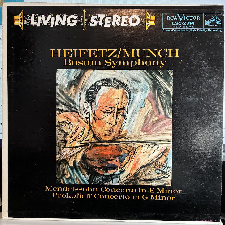 Jascha Heifetz - Concerto In E Minor / Concerto In G Minor (VINYL) | Near Mint (NM or M-) Excellent+ (EX+)-
