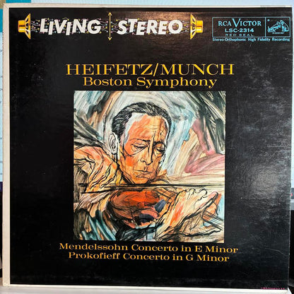 Jascha Heifetz - Concerto In E Minor / Concerto In G Minor (VINYL) | Near Mint (NM or M-) Excellent+ (EX+)-