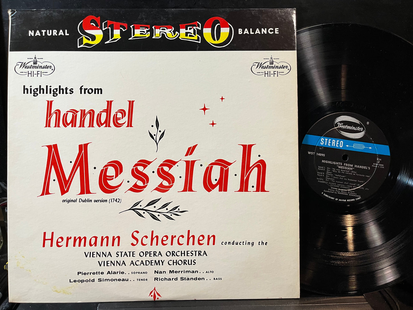 Hermann Scherchen - Beloved Choruses From Handel Messiah (VINYL) | Near Mint (NM) Near Mint (NM)-