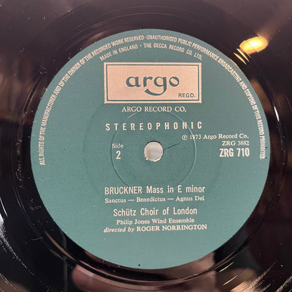 Anton Bruckner - Mass In E Minor (VINYL) | Near Mint (NM) Near Mint- (NM-)-