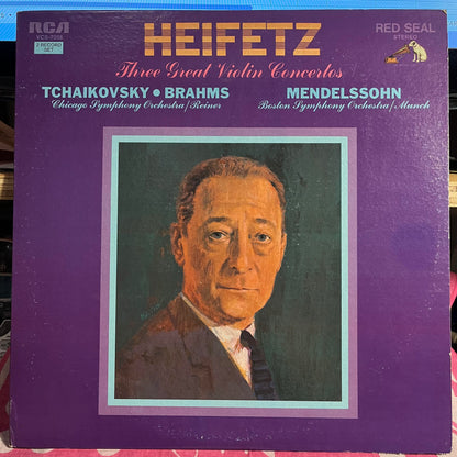 Jascha Heifetz - Three Great Violin Concertos | Near Mint (NM) Excellent (EX)-