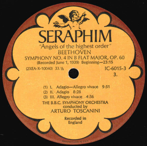 Arturo Toscanini - Beethoven: Symphonies Nos. 1, 4 & 6 ("Pastorale") *BOX* | Near Mint (NM) Excellent (EX)-
