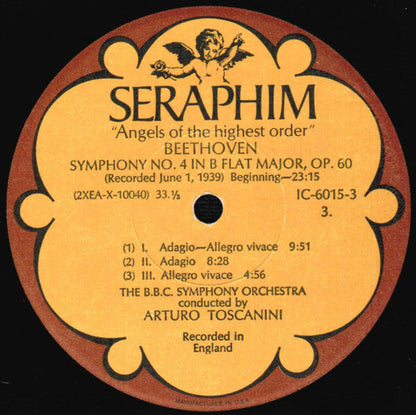 Arturo Toscanini - Beethoven: Symphonies Nos. 1, 4 & 6 ("Pastorale") *BOX* | Near Mint (NM) Excellent (EX)-