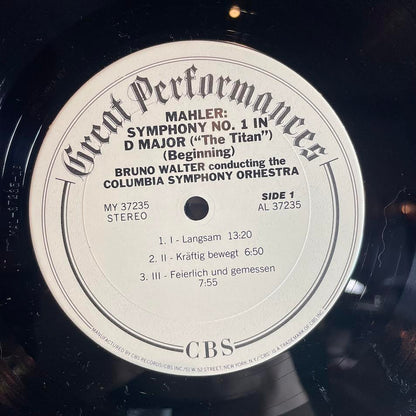 Gustav Mahler - Mahler's 1st Symphony In D Major "Titan" (VINYL) | Near Mint (NM) Near Mint (NM)-