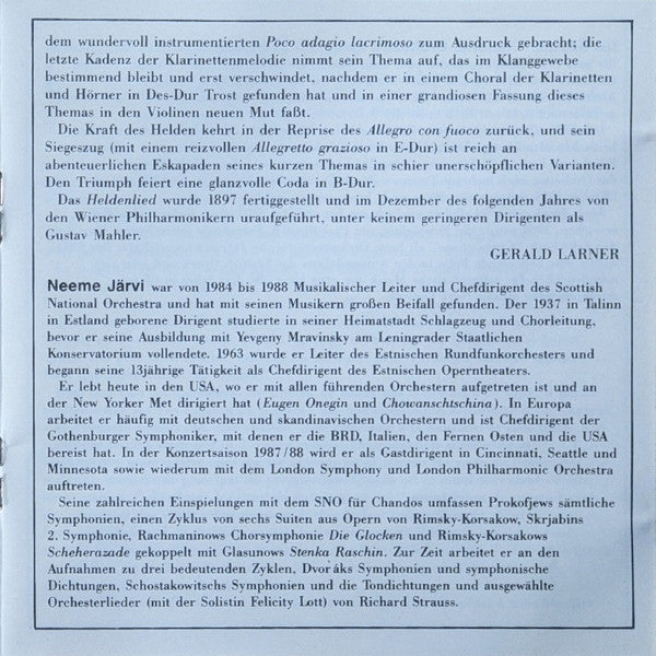 Symphony No. 1 ' The Bells Of Zlonice' - The Hero's Song Symphonic Poem Op. 111 (CD) | Near Mint (NM) Near Mint (NM)-