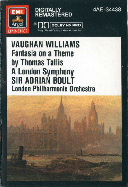 Ralph Vaughan Williams - Fantasia On A Theme By Thomas Tallis • A London Symphony (Symphony No. 2) (CASS) | Near Mint (NM) Near Mint (NM)-