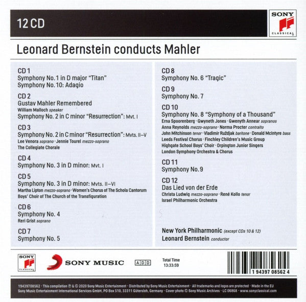 Gustav Mahler - The Complete Symphonies · Das Lied Von Der Erde (12x CD BOX) | Near Mint (NM or M-) Excellent (EX)-