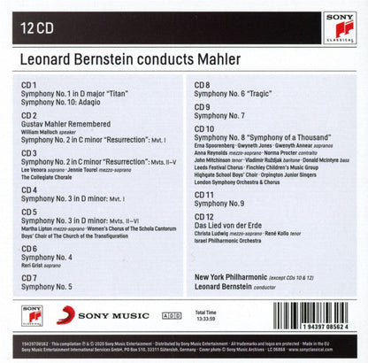 Gustav Mahler - The Complete Symphonies · Das Lied Von Der Erde (12x CD BOX) | Near Mint (NM or M-) Excellent (EX)-