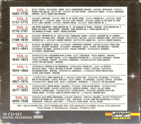 Various - The Top 100 Masterpieces Of Classical Music: 1685-1928 *10XCD BOX* | Near Mint (NM) Near Mint (NM)-