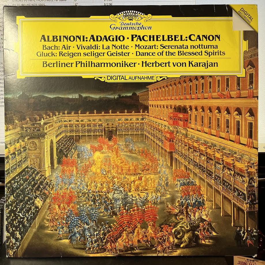 Tomaso Albinoni - Albinoni: Adagio, Pachelbel: Canon (VINYL) | Near Mint (NM) Excellent+ (EX+)-