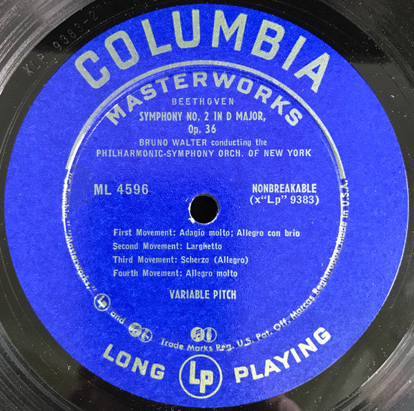 Ludwig van Beethoven - Symphonies No 2 In D Major, Op. 36 And No 4 In B-Flat Major, Op. 60 | Near Mint (NM) Excellent (EX)-