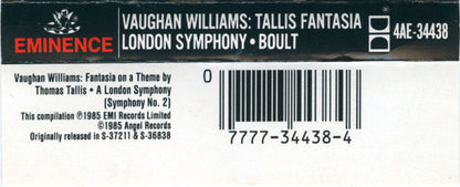 Ralph Vaughan Williams - Fantasia On A Theme By Thomas Tallis • A London Symphony (Symphony No. 2) (CASS) | Near Mint (NM) Near Mint (NM)-