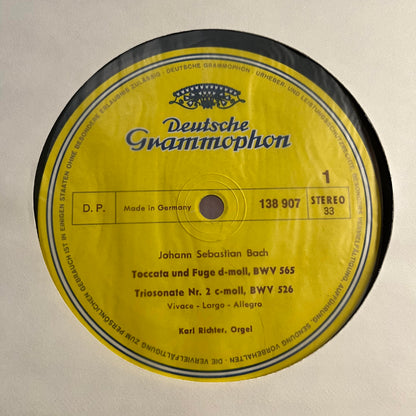 Johann Sebastian Bach - Toccata Und Fuge d-moll, BWV 565 · Triosonate Nr. 2 c-moll, BWV 526 · Präludium Und Fuge D-dur, BWV 532 · Fantasie Und Fuge g-moll, BWV 542 *SHRINK/GERMANY* | Near Mint (NM) Near Mint (NM)-