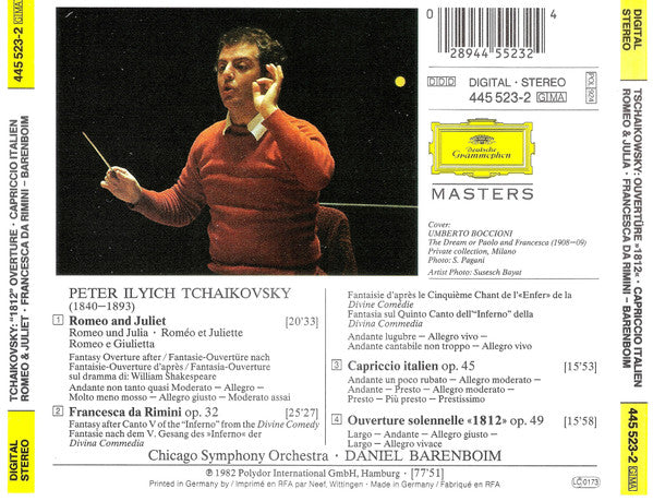 Pyotr Ilyich Tchaikovsky - »1812« Overture • Capriccio Italien • Romeo & Juliet • Francesca Da Rimini (CD) | Near Mint (NM or M-)-