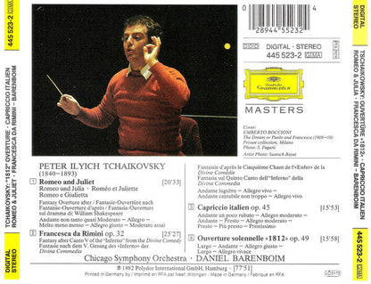 Pyotr Ilyich Tchaikovsky - »1812« Overture • Capriccio Italien • Romeo & Juliet • Francesca Da Rimini (CD) | Near Mint (NM or M-)-